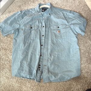 Carhartt Men's Blue Short Sleeve Shirt